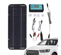 Mantenitore di caricabatterie per auto solare | 20 W 12 V/24 V Mantenitore della batteria per ad energia solare portatile | Pannelli per batterie bagnate, gel, EFB, AGM, SLA