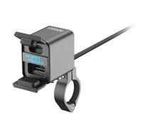 Interphone Cellularline Acchandlebar100w Power Outlet Usb Argento