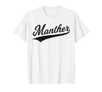 Manther Varsity Script Sports Style DILF T-Shirt Maglietta