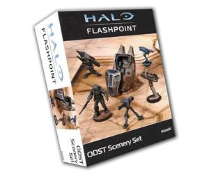 mantic Halo: Flashpoint ODST Scenery Set | Espansione Drop Pod e Torretta Terrain per il gioco di miniature Halo | Pacchetto scenari sul campo di battaglia
