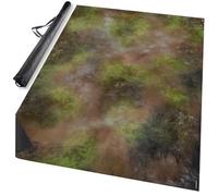 mantic Terrain Crate - Tappetino da gioco Fantasy in neoprene, 1,8 x 1,2 m, Rock & Scrub Battlefield, compatibile con Age of Sigmar, Kings of War, Warhammer: The Old World & More | Include borsa per