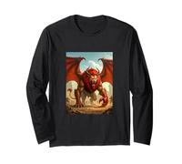 Manticore, predatore del Deserto dal Corpo Leone con Volto Umano Maglia a Manica