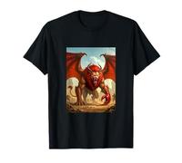 Manticore, predatore del Deserto dal Corpo Leone con Volto Umano Maglietta