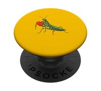 Mantide religiosa che tiene il cuore PopSockets PopGrip Adesivo
