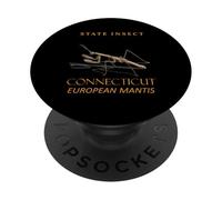 Mantide religiosa degli insetti del territorio del Connecticut PopSockets PopGrip Adesivo