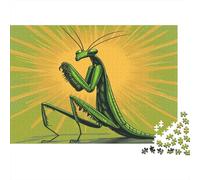 Mantide religiosa Jigsaw Puzzle 1000pcs (75x50cm) Adulti Stile cartoon Puzzle Gioco EduGattoivo Decorazioni Per La Casa