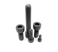 Mantiene le cose saldamente 10 pezzi M3 M4 M5 M6 M8 304 A2 acciaio inox nero classe 12.9 acciaio DIN912, vite a esagono incassato adatta per molti luoghi di utilizzo (acciaio 12,9, 55 MM_M8)