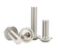 Mantiene le cose saldamente 5 - 50 viti a testa semicircolare M2 M3 M4 M5 M6 M8 304 in acciaio inox con bulloni di collegamento. Viti a testa esagonale con bulloni di collegamento. Adatto per molti