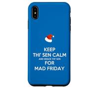 Mantieni calmo questo Sen e preparati questo Sen per Mad Friday Santa Custodia per iPhone XS Max
