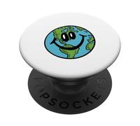 Mantieni felice la Terra - Salva il pianeta, la pace nel mondo, l'ambiente PopSockets PopGrip Adesivo