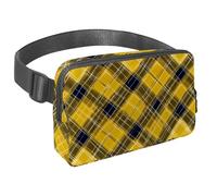 Mantieni i tuoi oggetti essenziali al sicuro e accessibili con la nostra borsa a tracolla, il marsupio da viaggio definitivo, motivo scozzese retrò bianco, Multicolore#06, 1.5x9.0x5.9in/4x23x15cm