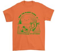 Mantieni Il Pianeta Pulito CAMBIAMENTO CLIMATICO Uomo T-Shirt 100% Cotone