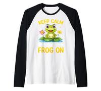Mantieni la Calma e accendi la Rana Maglia con Maniche Raglan