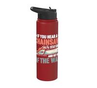 Mantieni la calma e allontanati dalla motosega Stainless Steel Insulated Water Bottle