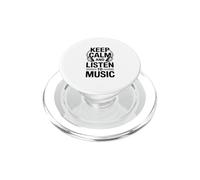 Mantieni la calma e ascolta la musica PopSockets PopGrip per MagSafe
