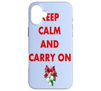 Mantieni la calma e continua a baciarmi sotto il vischio Custodia per iPhone 16 Plus