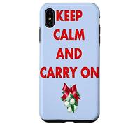 Mantieni la calma e continua a baciarmi sotto il vischio Custodia per iPhone XS Max