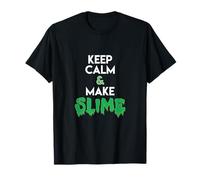 Mantieni la calma e crea melma fai-da-te Simpatica Slime Queen Art Craft Maglietta