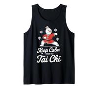 Mantieni la Calma e Fai Tai Chi Snowman Style Canotta