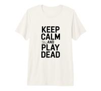 Mantieni la Calma e Gioca a Dead Funny Gamer Humor Maglietta Premium