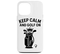 Mantieni la calma e gioca a golf con gli accessori per il golf Custodia per iPhone 13 Pro Max