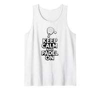 Mantieni la Calma e Gioca a Padel su Funny Padel Player Canotta