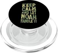 Mantieni la calma e lascia che se ne occupi Noah Nome divertente PopSockets PopGrip per MagSafe