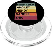 Mantieni la calma e lascia che Wendy gestisca questa divertente citazione retrò PopSockets PopGrip per MagSafe