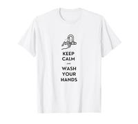 Mantieni la Calma e lavati Le Mani Maglietta