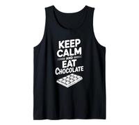 Mantieni la Calma e Mangia Cioccolato Funny Food Lover Canotta