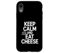 Mantieni la calma e mangia formaggio Funny Food Lover Custodia per iPhone XR