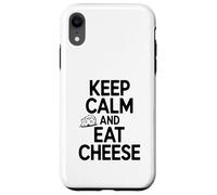 Mantieni la calma e mangia formaggio Funny Food Lover Custodia per iPhone XR