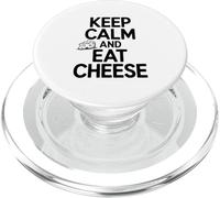 Mantieni la calma e mangia formaggio Funny Food Lover PopSockets PopGrip per MagSafe