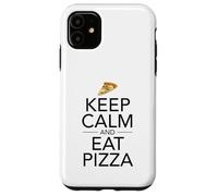 Mantieni la calma e mangia pizza - Fast Food Lover Italian Foodie Pie Custodia per iPhone 11