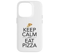 Mantieni la calma e mangia pizza - Fast Food Lover Italian Foodie Pie Custodia per iPhone 14 Pro