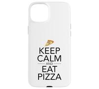 Mantieni la calma e mangia pizza - Fast Food Lover Italian Foodie Pie Custodia per iPhone 15 Plus