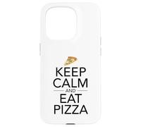 Mantieni la calma e mangia pizza - Fast Food Lover Italian Foodie Pie Custodia per iPhone 15 Pro