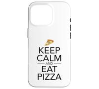 Mantieni la calma e mangia pizza - Fast Food Lover Italian Foodie Pie Custodia per iPhone 16 Pro