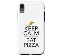 Mantieni la calma e mangia pizza - Fast Food Lover Italian Foodie Pie Custodia per iPhone XR