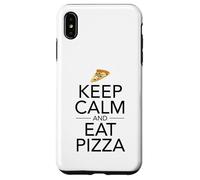 Mantieni la calma e mangia pizza - Fast Food Lover Italian Foodie Pie Custodia per iPhone XS Max