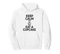 Mantieni la Calma e Mangia Un Divertente Amante dei Dolci Felpa con Cappuccio