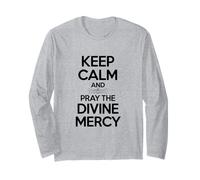 Mantieni la Calma e Prega la Divina Misericordia Maglia a Manica