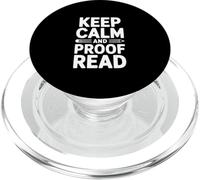 Mantieni la calma e prova di lettura per gli appassionati di grammatica PopSockets PopGrip per MagSafe
