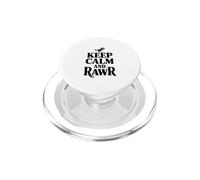 Mantieni la calma e Rawr Amante dei dinosauri PopSockets PopGrip per MagSafe