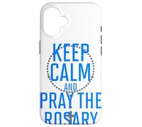 Mantieni la calma e recita il rosario Custodia per iPhone 16