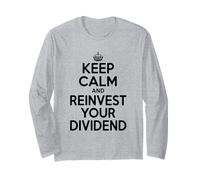 Mantieni la Calma e reinvesti Il Tuo dividendo Motivazionale Maglia a Manica