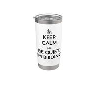 Mantieni la calma e stai zitto, sto Birding Bicchiere termico in acciaio inox doppia parete