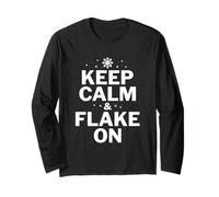 Mantieni La Calma & Flake On - Consapevolezza della Psoriasi Maglia a Manica