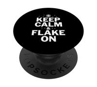 Mantieni La Calma & Flake On - Consapevolezza Della Psoriasi PopSockets PopGrip Adesivo