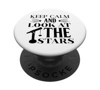 Mantieni la calma Guarda le stelle Astrologia Astronomia Osservazione delle stelle PopSockets PopGrip Adesivo